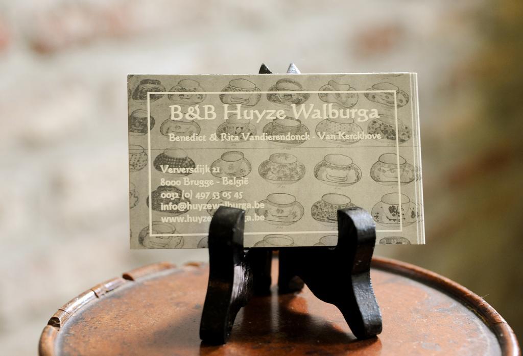 B&B Huyze Walburga Брюгге Экстерьер фото